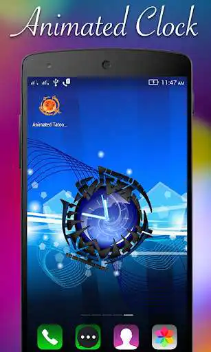 Play Animated Tattoo Clock Live WallPaper as an online game Animated Tattoo Clock Live WallPaper with UptoPlay