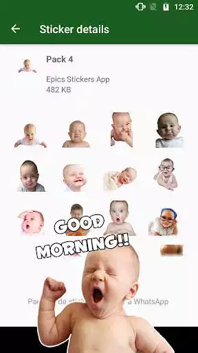 Play ANIMATED WAstickerApps Babies Funny Faces  and enjoy ANIMATED WAstickerApps Babies Funny Faces with UptoPlay
