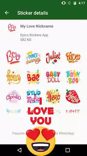 Play ANIMATED WAstickerApps I love you Stickers  and enjoy ANIMATED WAstickerApps I love you Stickers with UptoPlay
