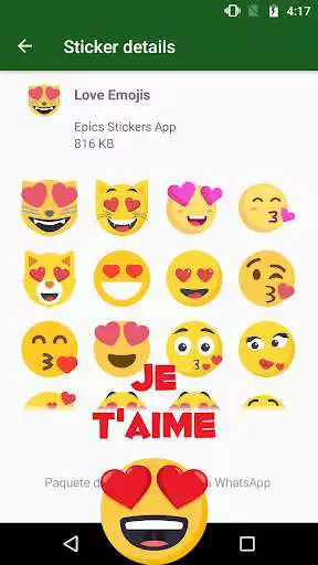 Play ANIMATED WAstickerApps I love you Stickers as an online game ANIMATED WAstickerApps I love you Stickers with UptoPlay