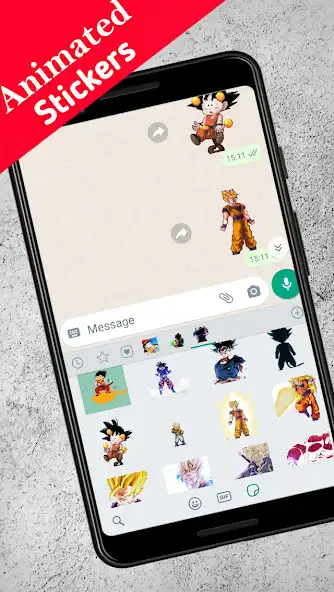 Play Animated WA Sticker DragonBall as an online game Animated WA Sticker DragonBall with UptoPlay