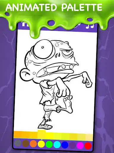 Play Animated Zombies Coloring Pages  and enjoy Animated Zombies Coloring Pages with UptoPlay