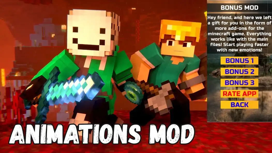 Play Animations Mod For MCPE  and enjoy Animations Mod For MCPE with UptoPlay