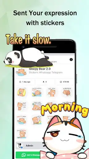 Play Animation Stickers for Whatsapp Telegram as an online game Animation Stickers for Whatsapp Telegram with UptoPlay