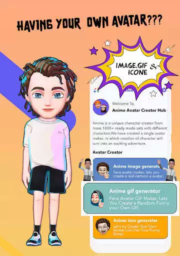 Anime Avatar: GIF Avatar Maker online game with UptoPlay