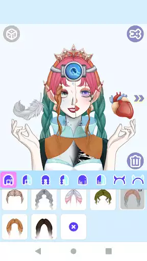Play Anime Avatar Maker 2 as an online game Anime Avatar Maker 2 with UptoPlay