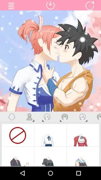 Play Anime Avatar Maker: Kissing Co  and enjoy Anime Avatar Maker: Kissing Co with UptoPlay