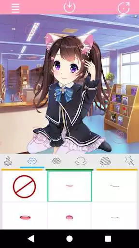 Play Anime Avatar Maker: Pretty as an online game Anime Avatar Maker: Pretty with UptoPlay