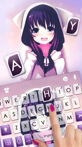 Play Anime Cat Girl Keyboard Background as an online game Anime Cat Girl Keyboard Background with UptoPlay