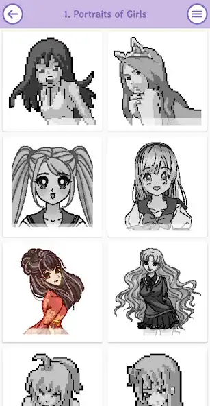 Play Anime Color by Number Pixel as an online game Anime Color by Number Pixel with UptoPlay