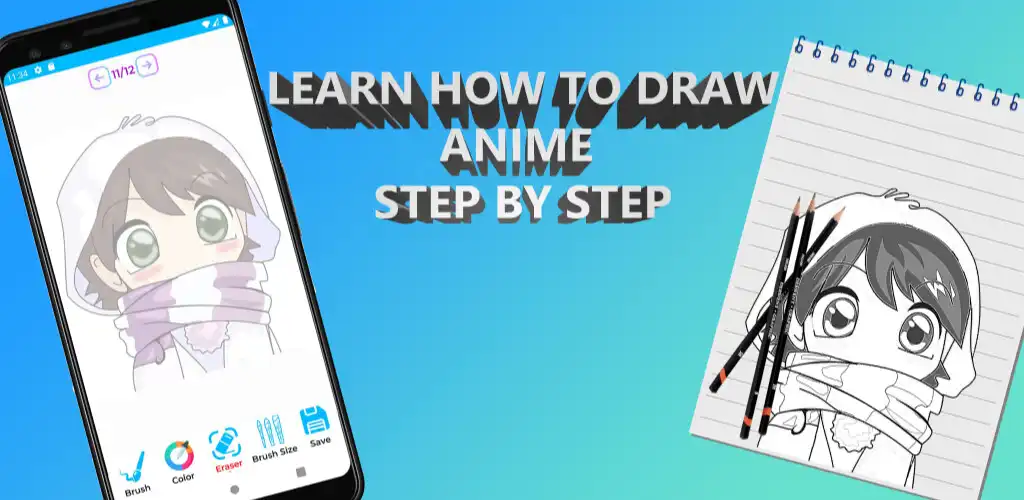 Play Anime Drawing App Step By Step  and enjoy Anime Drawing App Step By Step with UptoPlay