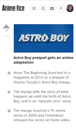 Play Animefice: Anime  Manga News as an online game Animefice: Anime  Manga News with UptoPlay