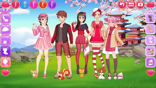Play Anime Friends - Cute Team Make up & Dress up  and enjoy Anime Friends - Cute Team Make up & Dress up with UptoPlay