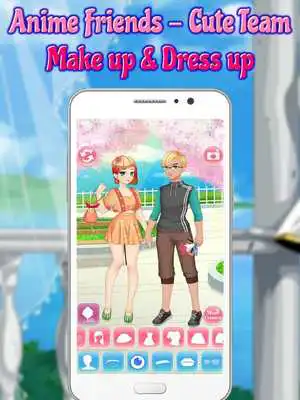 Play Anime Friends - Cute Team Make up  Dress up