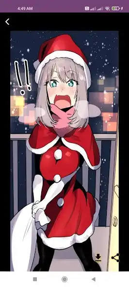 Play Anime girl Christmas Wallpaper  and enjoy Anime girl Christmas Wallpaper with UptoPlay