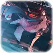 Free play online Anime Girl in Snow Live Wallpaper APK