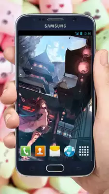 Play Anime Girl in Snow Live Wallpaper Play Anime Girl in Snow Live Wallpaper