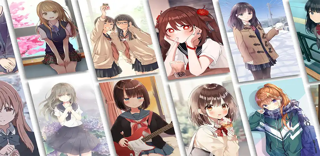 Play Anime Girl School Wallpaper HD  and enjoy Anime Girl School Wallpaper HD with UptoPlay