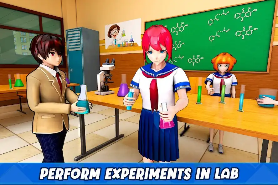 Play Anime Girls School Simulator as an online game Anime Girls School Simulator with UptoPlay