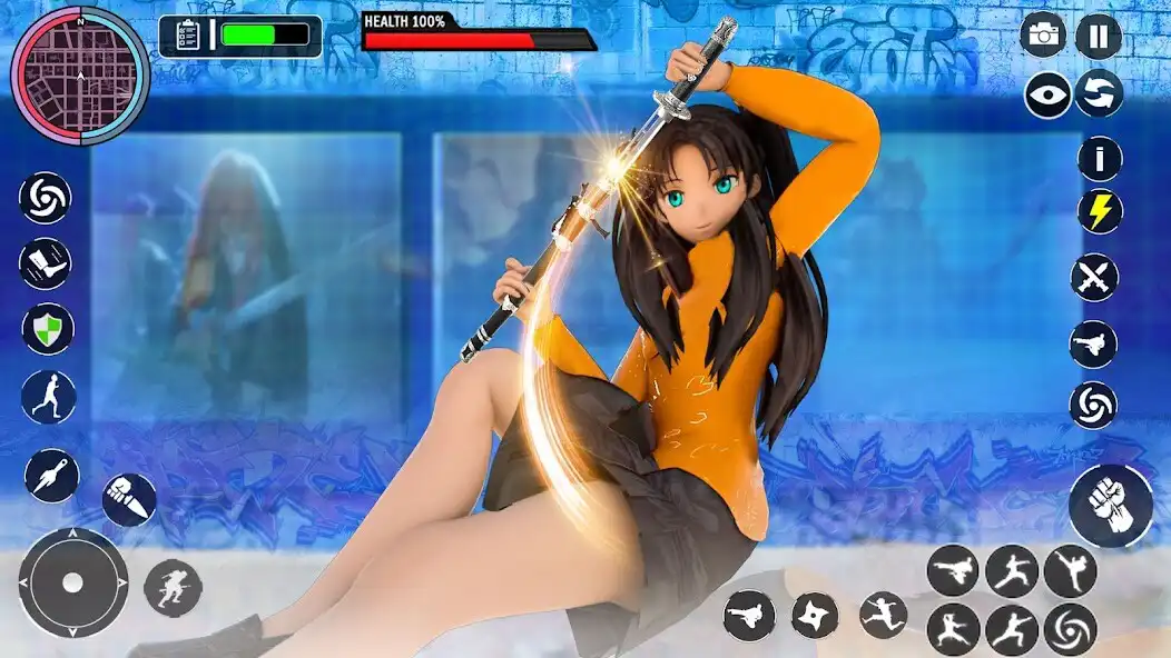 Play Anime High School Girl Fighter as an online game Anime High School Girl Fighter with UptoPlay