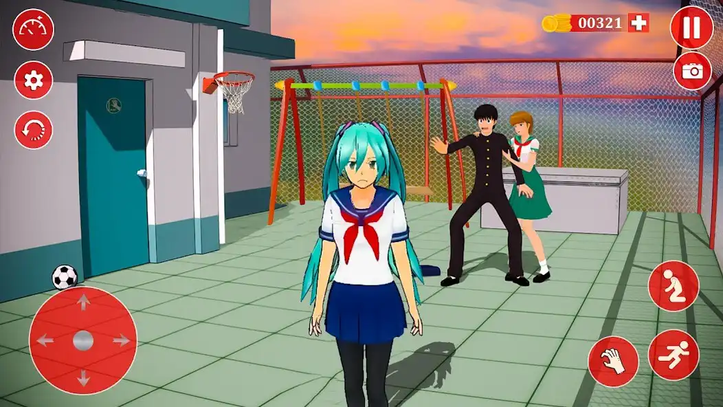 Play Anime High School Romance Game as an online game Anime High School Romance Game with UptoPlay