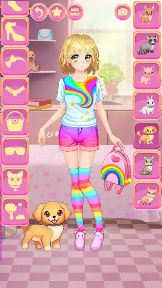 Play Anime Kawaii Dress Up Games as an online game Anime Kawaii Dress Up Games with UptoPlay