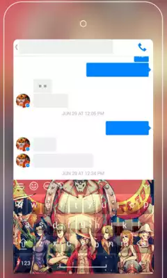 Play Anime Keyboard Emoji - Luffy Keyboard Wallpapers