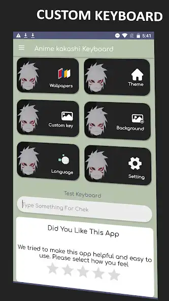Play Anime Keyboard Theme Kakashi  and enjoy Anime Keyboard Theme Kakashi with UptoPlay