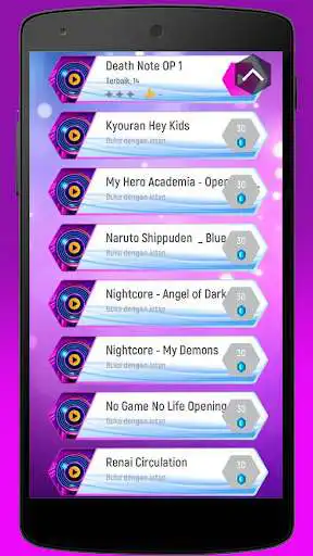 Play Anime Kimetsu NoYaiba Tiles Hop Magic Games as an online game Anime Kimetsu NoYaiba Tiles Hop Magic Games with UptoPlay