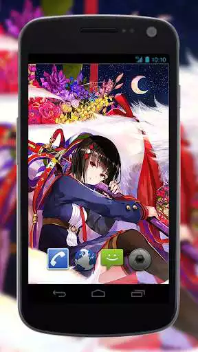 Play Anime Live Wallpaper of White Fox Girl