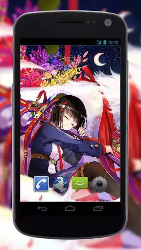 Play Anime Live Wallpaper of White Fox Girl