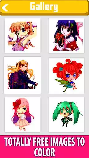 Play Anime Manga Color by Number - Pixel Art Coloring