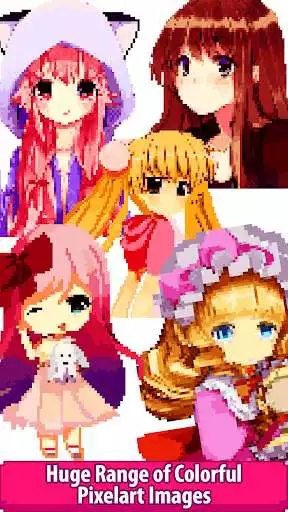 Play Anime Manga Color by Number - Pixel Art Coloring