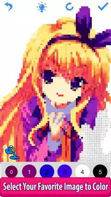 Play Anime Manga Color by Number - Pixel Art Coloring