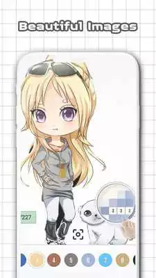 Play Anime  Manga Color by Number - Sandbox Pixel Art