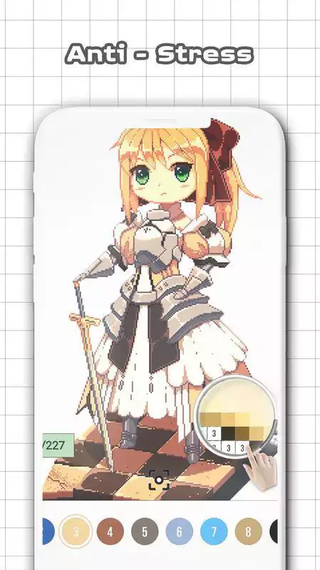 Play Anime  Manga Color by Number - Sandbox Pixel Art
