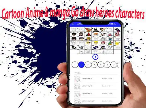 Play Anime & manga Go draw Cartoon heroes characters  and enjoy Anime & manga Go draw Cartoon heroes characters with UptoPlay