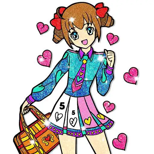 Play Anime Manga Paint by Number - Glitter + Color Book APK Play Anime Manga Paint by Number - Glitter + Color Book APK