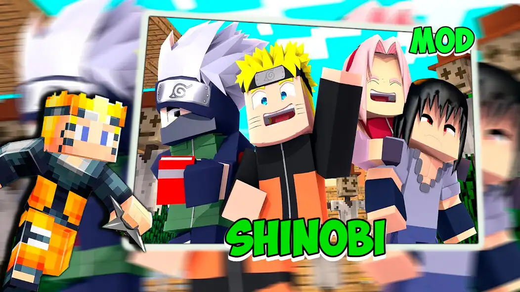 Play Anime Naruto: Minecraft Mods as an online game Anime Naruto: Minecraft Mods with UptoPlay