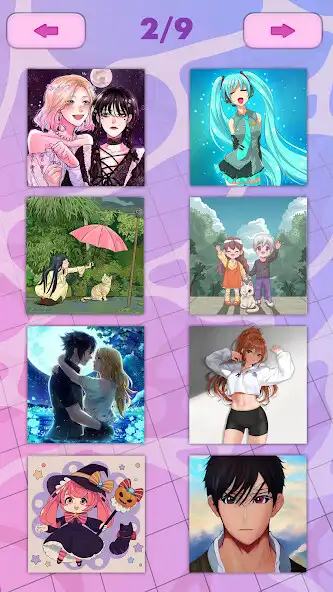 Play Anime puzzles - Girl games as an online game Anime puzzles - Girl games with UptoPlay