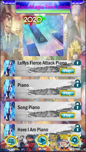 Play Anime Tiles: Piano 2021 as an online game Anime Tiles: Piano 2021 with UptoPlay