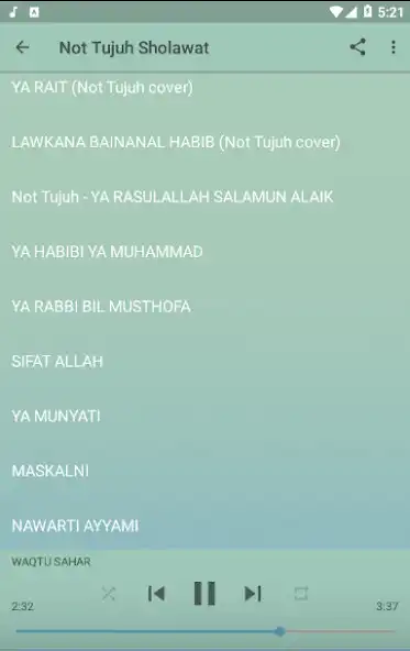 Play Anisa Rahman Not Tujuh Sholawat Offline  and enjoy Anisa Rahman Not Tujuh Sholawat Offline with UptoPlay