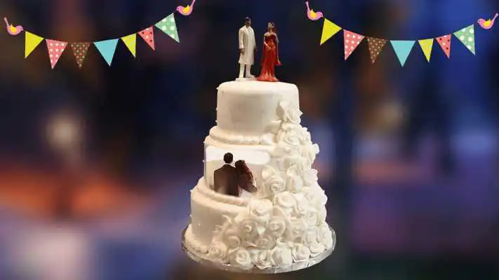 Play Anniversary Cake Photo Frames