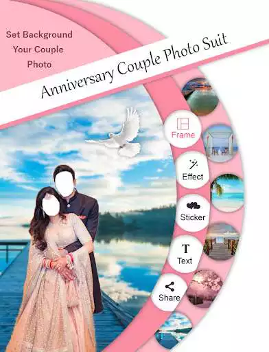 Play Anniversary Couple Photo Suit as an online game Anniversary Couple Photo Suit with UptoPlay