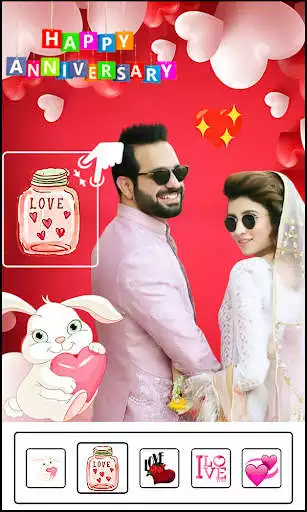 Play Anniversary Photo Frame 2022 as an online game Anniversary Photo Frame 2022 with UptoPlay