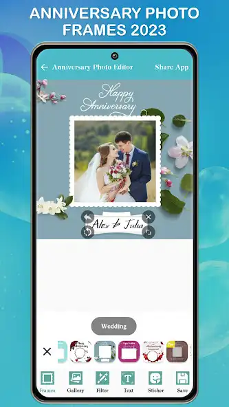 Play Anniversary Photo Frame Maker  and enjoy Anniversary Photo Frame Maker with UptoPlay