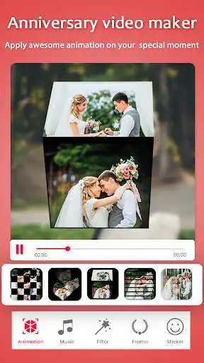 Play Anniversary video maker  and enjoy Anniversary video maker with UptoPlay