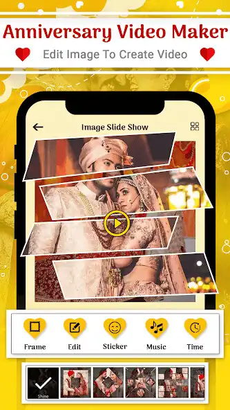 Play Anniversary Video Maker With S as an online game Anniversary Video Maker With S with UptoPlay