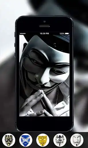 Play Anonymous Mask Photo Maker CAM as an online game Anonymous Mask Photo Maker CAM with UptoPlay