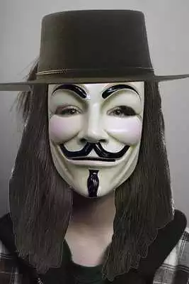 Play Anonymous Mask Photo Stickers